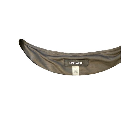 💖Nine West Women's Hypnotic Swirl Pattern Shift Dress - 3/4 Sleeve Size M - Picture 4 of 7